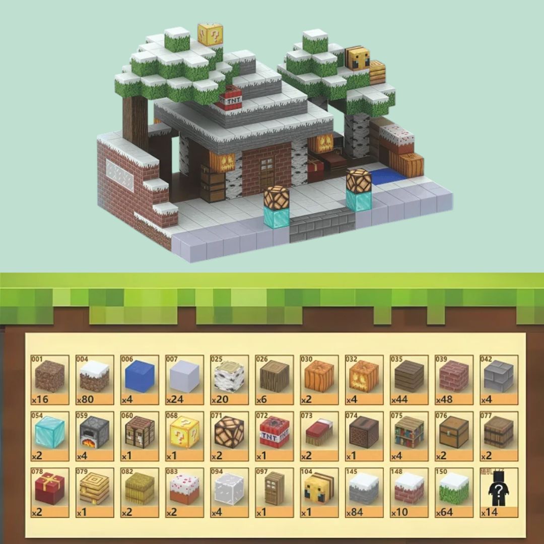 Casa Congelada Minecraft® - (448 Blocos)