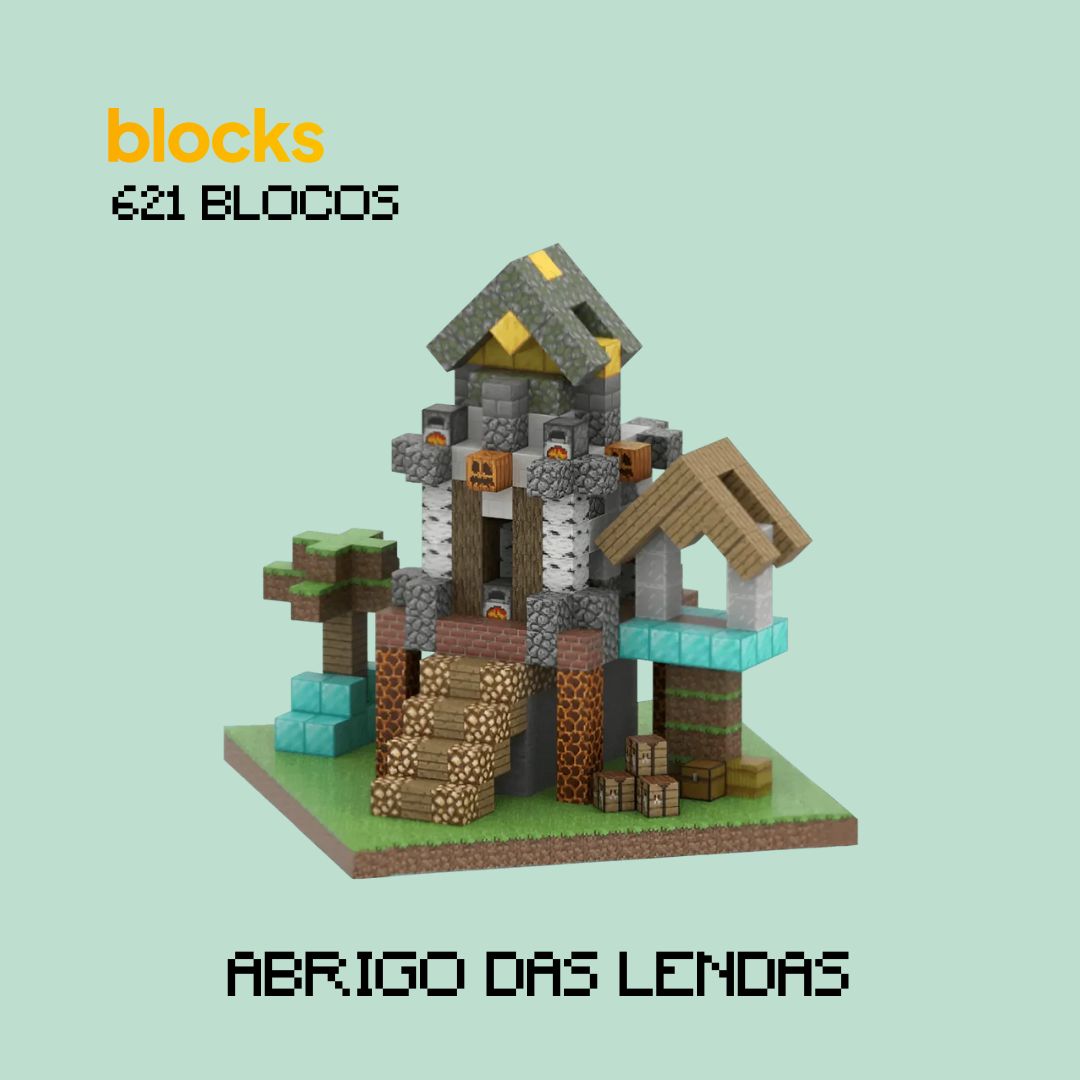 Abrigo das Lendas Minecraft® - (621 Blocos)