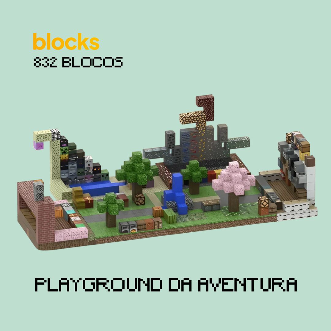 Playground da Aventura Minecraft® - (832 Blocos)