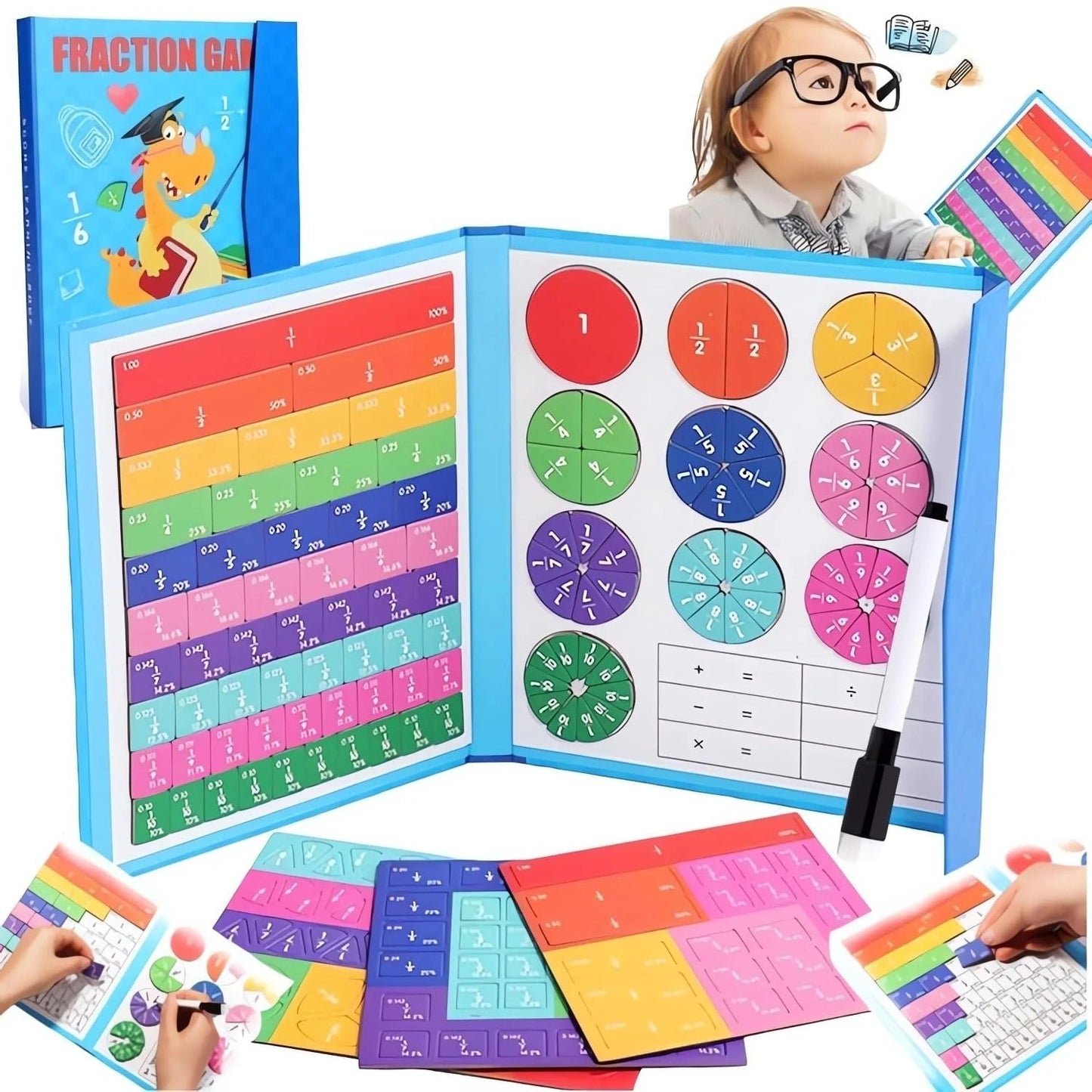 Brinquedo Montessori de Matemática com Ímãs