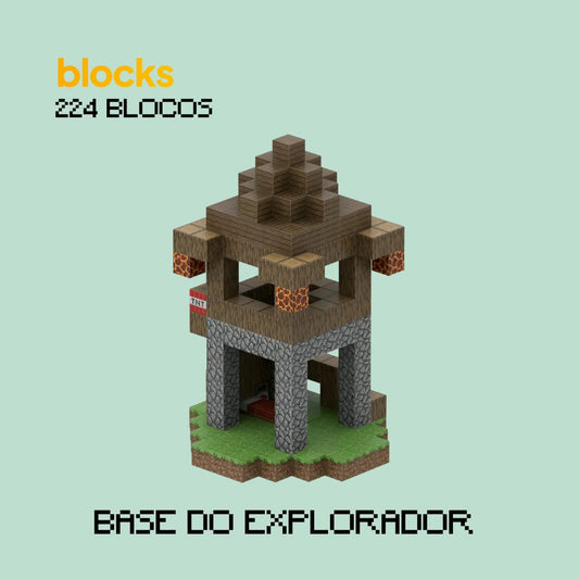 Base do Explorador Minecraft® - (224 Blocos)
