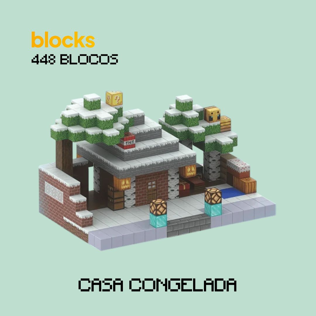 Casa Congelada Minecraft® - (448 Blocos)