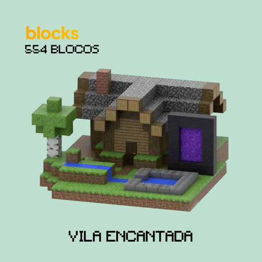 Vila Encantada Minecraft® - (554 Blocos)