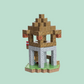 Blocos de Construção Magnética Minecraft - 80 Blocos + (3 Bonecos Exclusivos)