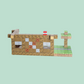 Blocos de Construção Magnética Minecraft - 80 Blocos + (3 Bonecos Exclusivos)