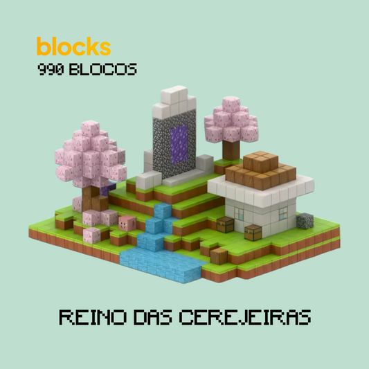 Reino das Cerejeiras Minecraft® - (990 Blocos)