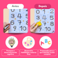 Caderno de Atividades Montessori: Prática de Escrita com Linhas, Números e Padrões (Indicado para +2 a 8 anos)