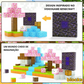 Flor de Cerejeira Minecraft® - 77 e 128 Peças