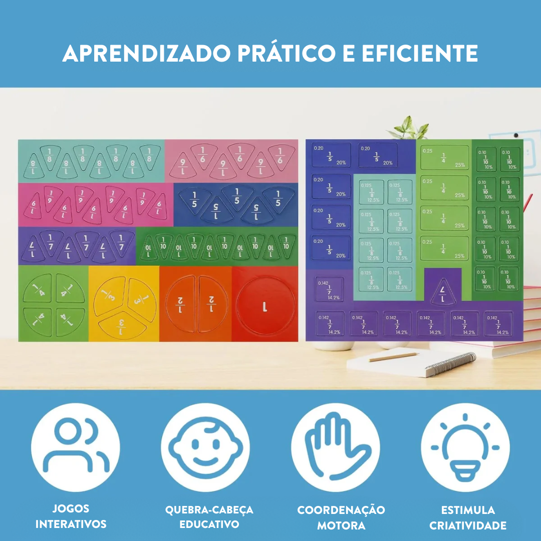 Brinquedo Montessori de Matemática com Ímãs
