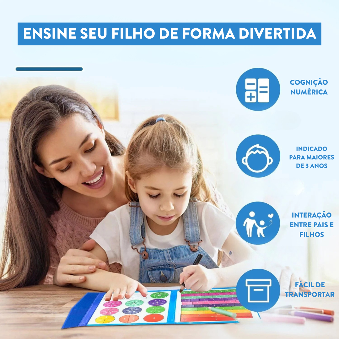 Brinquedo Montessori de Matemática com Ímãs