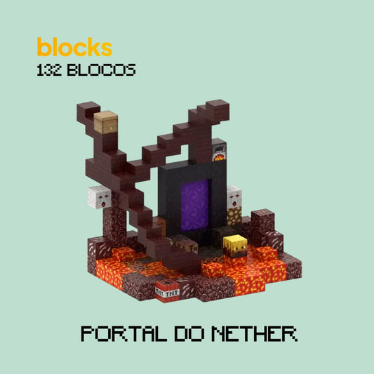 Refúgio do Nether Minecraft® (132 Blocos)
