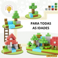 Blocos de Construção Magnética - 48/64/75 peças [+5 Bonecos GRÁTIS]