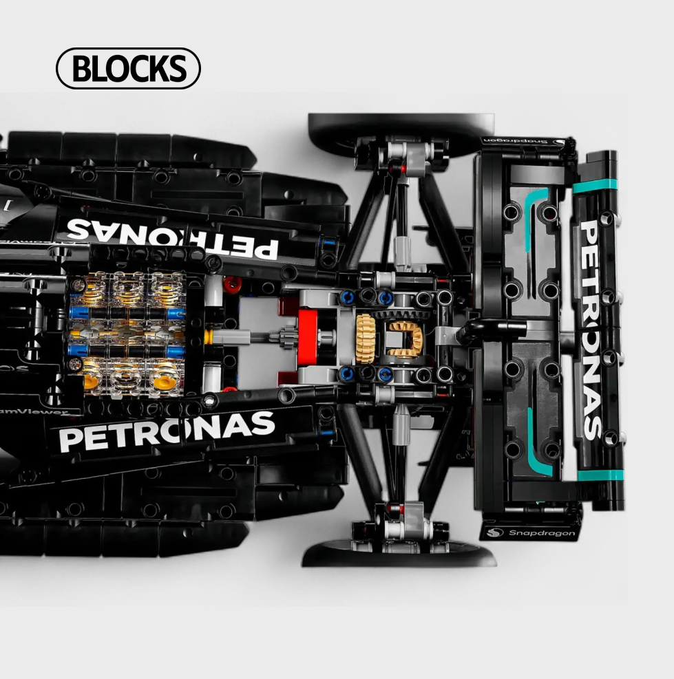 Mercedes W14 AMG (1642 Peças) - - Ganhe Box de Acrílico Exclusivo