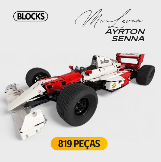 McLaren Ayrton Senna (819 Peças) - Ganhe Box de Acrílico Exclusivo