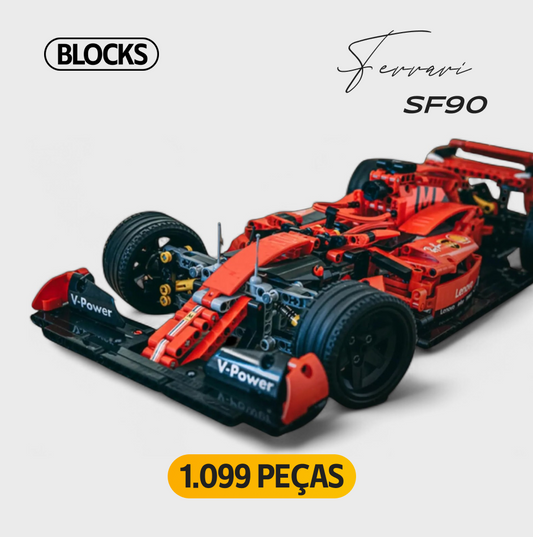 Ferrari SF90 (1099 Peças) - Ganhe Box de Acrílico Exclusivo