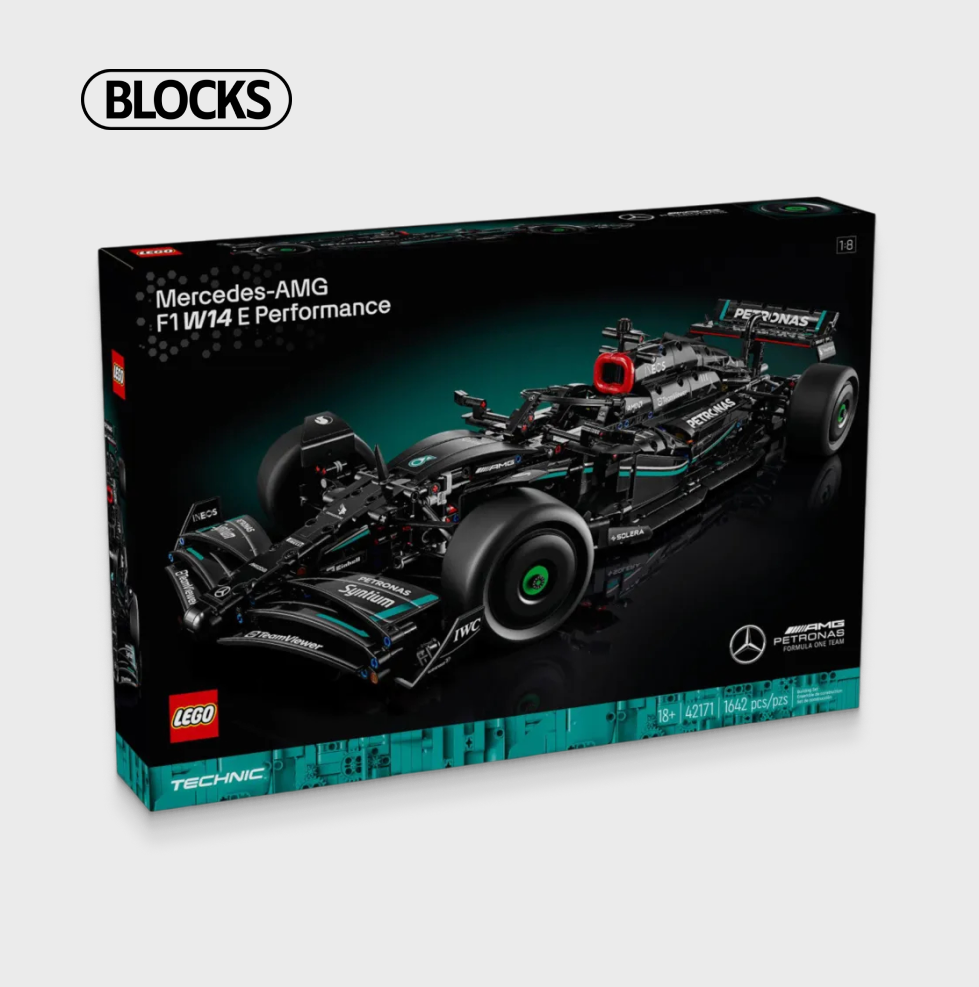 Mercedes W14 AMG (1642 Peças) - - Ganhe Box de Acrílico Exclusivo